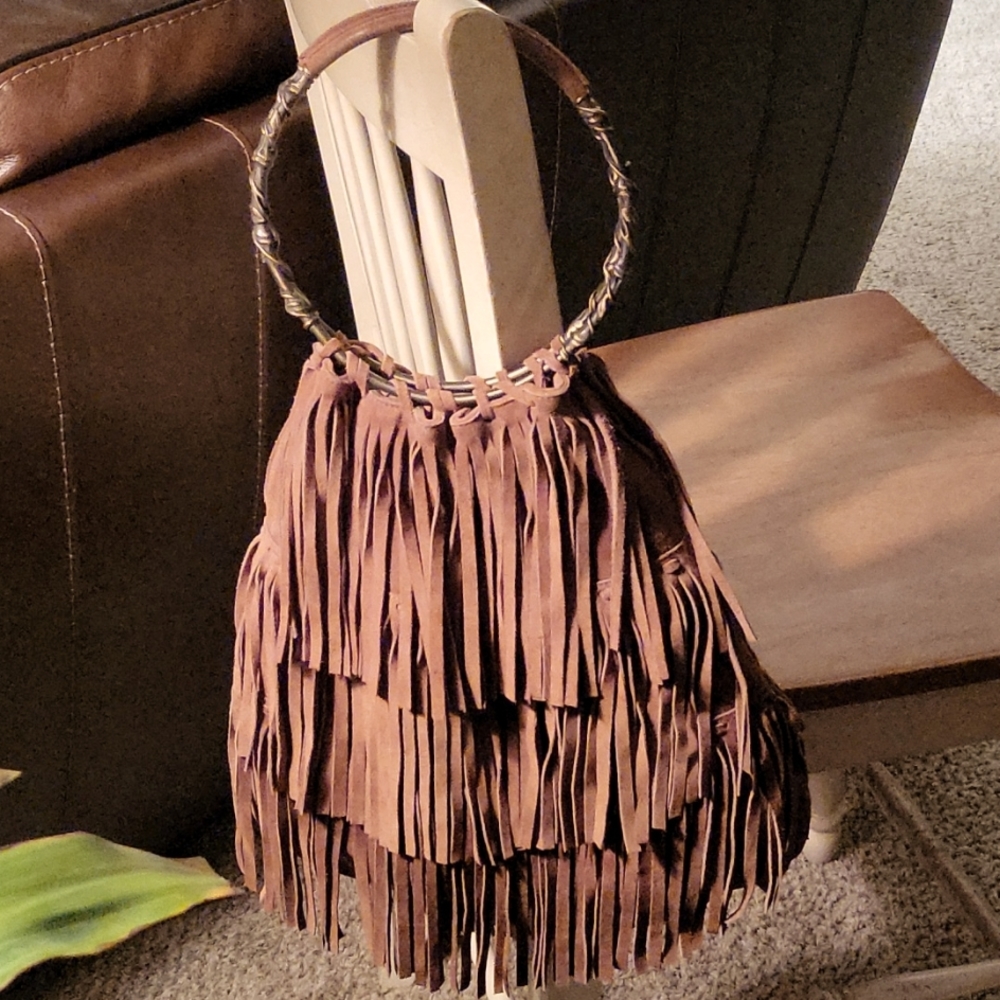 VALENTINO GARAVANI Authentic Boho Fringe Handbag 👜